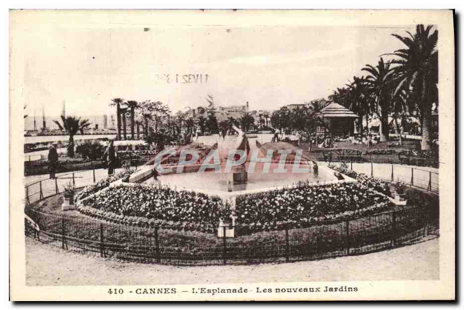 CPA Cannes L Esplanade Les nouveaux Jardins