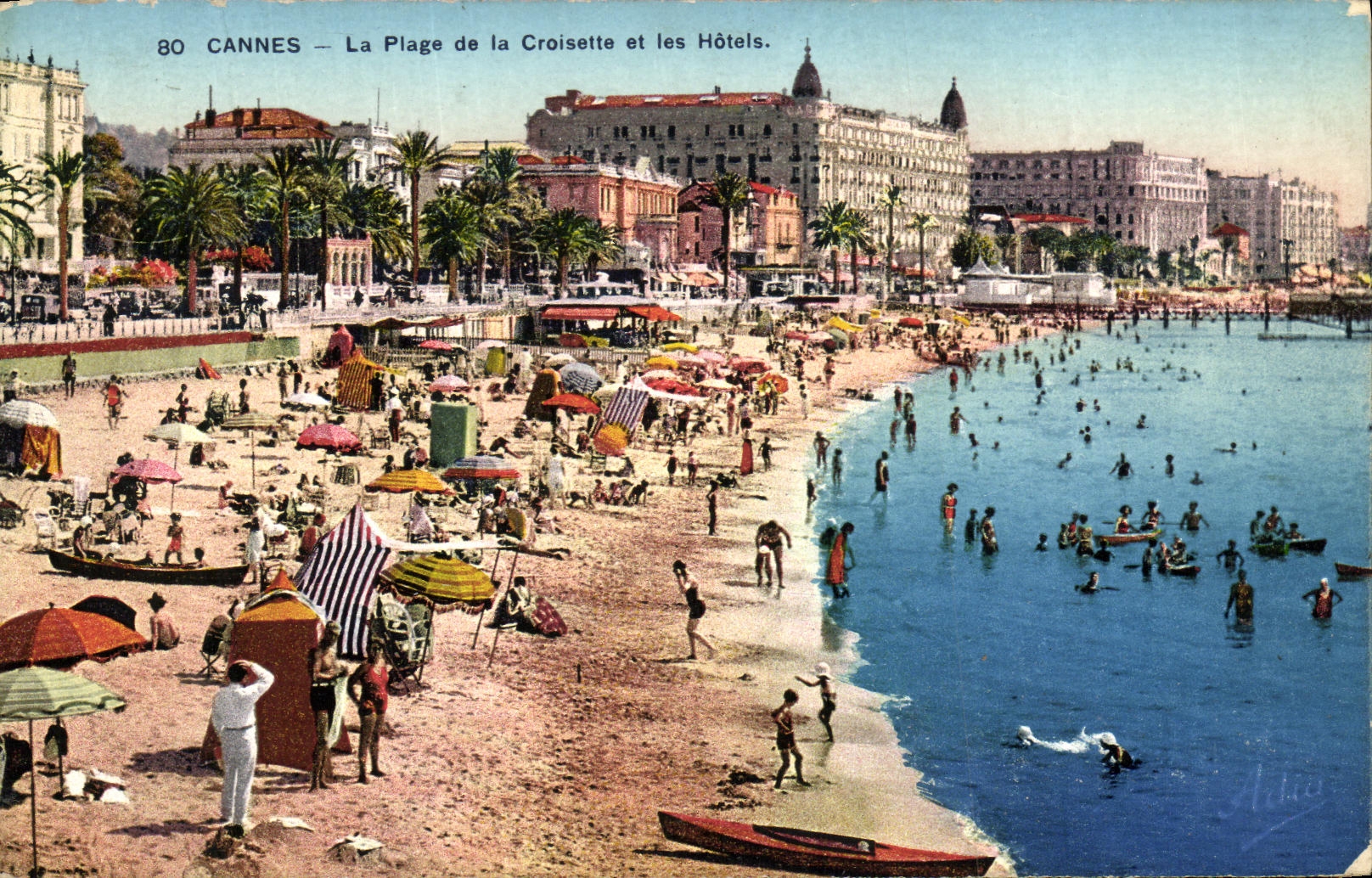 CPA Cannes La Plage de la Croisette et les Hotels