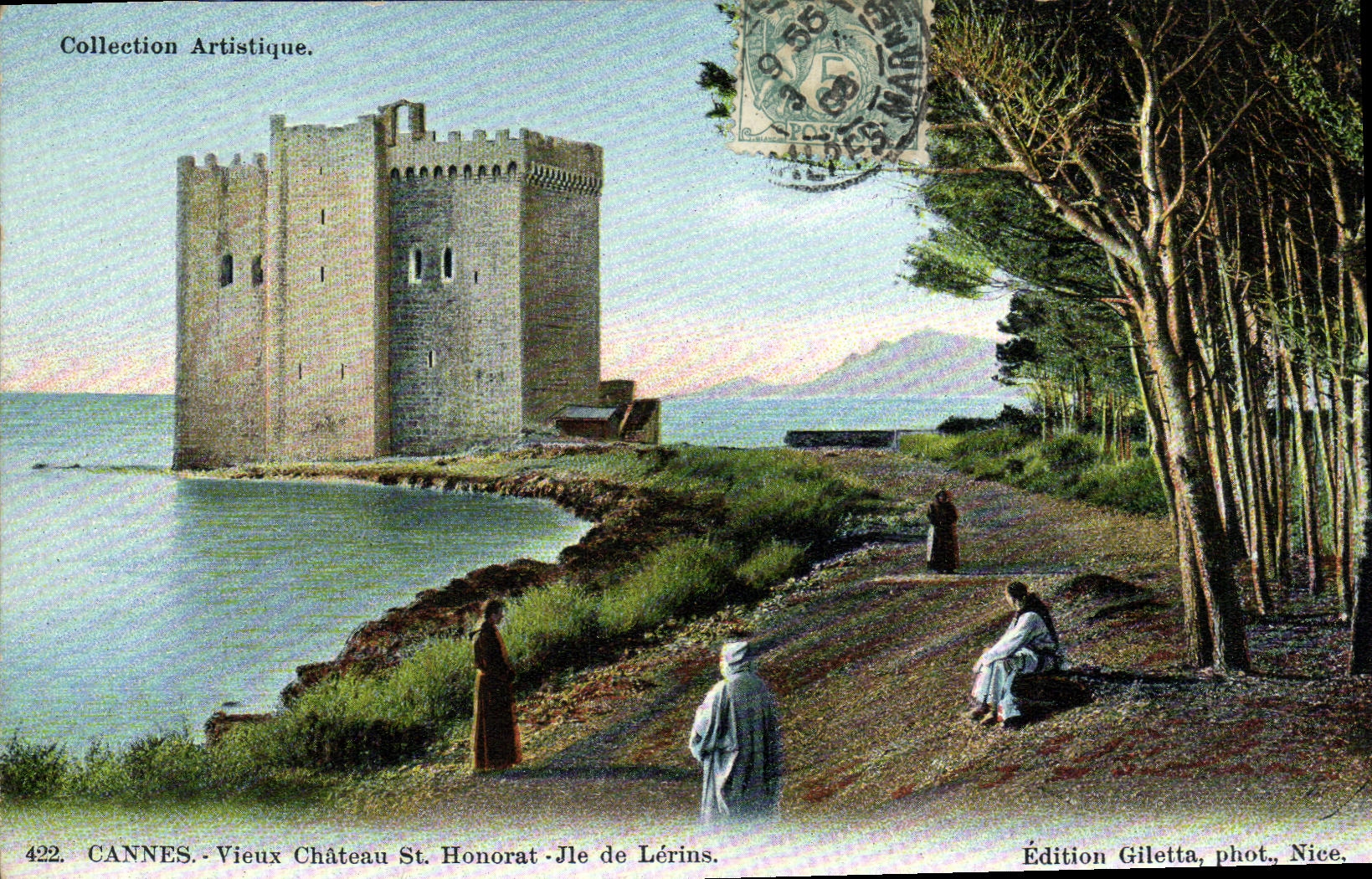 CPA Cannes Vieux Chateau St Honorat Ile de Lerins