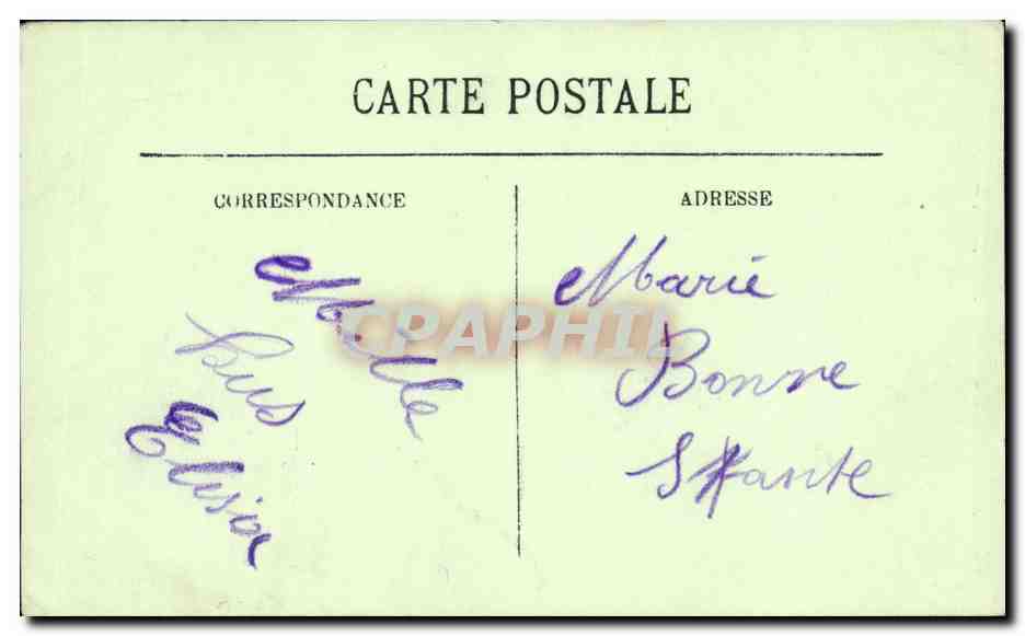 CPA Alencon Detail du Portail Notre Dame — Rückseite