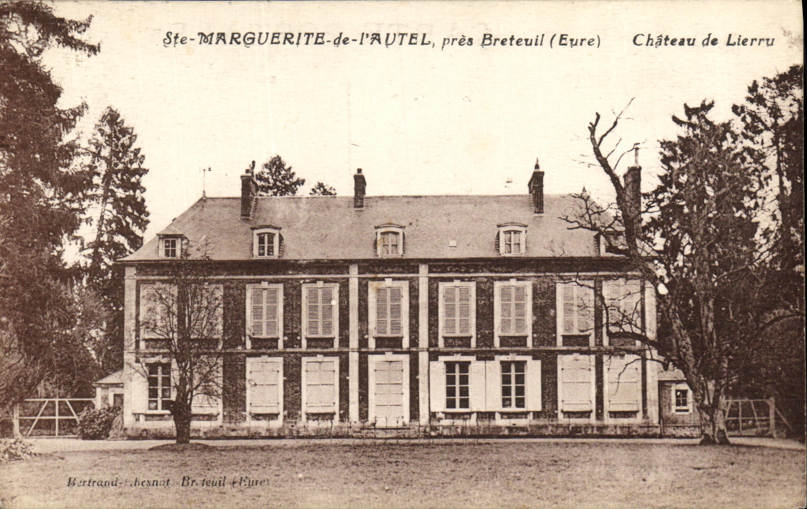 Ste-MARGUERITE-de-l'AUTEL, in der Nähe von Breteuil (Eure) — Schloss Lierru — Bertrand-chesnot