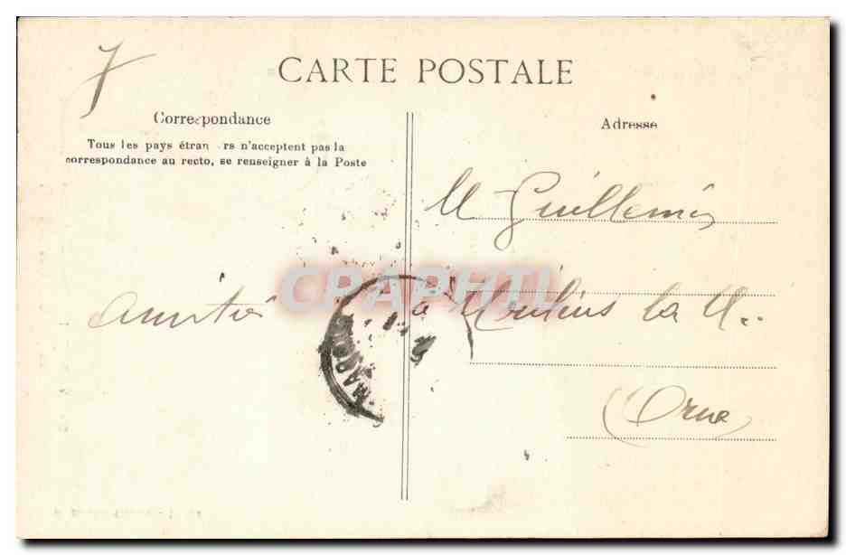Verneuil (Eure) — Château de Montuel — un jour d'Eclipse de Soleil — G. Bouchard, n°95 — Rückseite