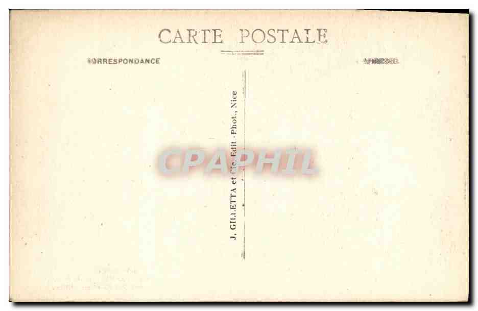 CPA Cannes Ille St Honorat Interieur du Vieux Chateau — Verso