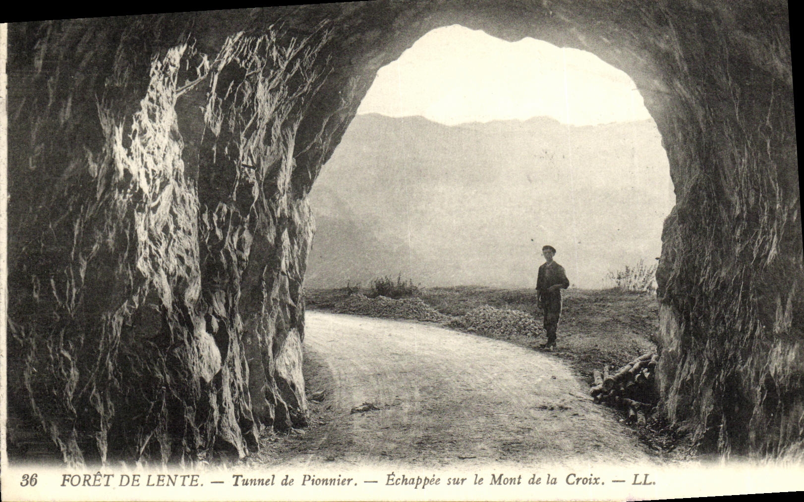 Forêt de Lente — Tunnel de Pionnier — Échappée sur le Mont de la Croix — LL.