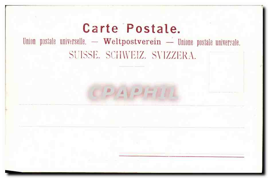CPA Debarcaere de Nyon Chocolat au lait Cailler — Rückseite