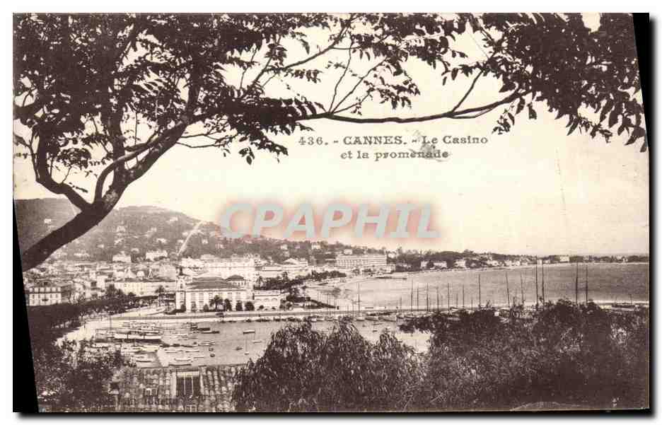 CPA Cannes Le Casino et la Promenade