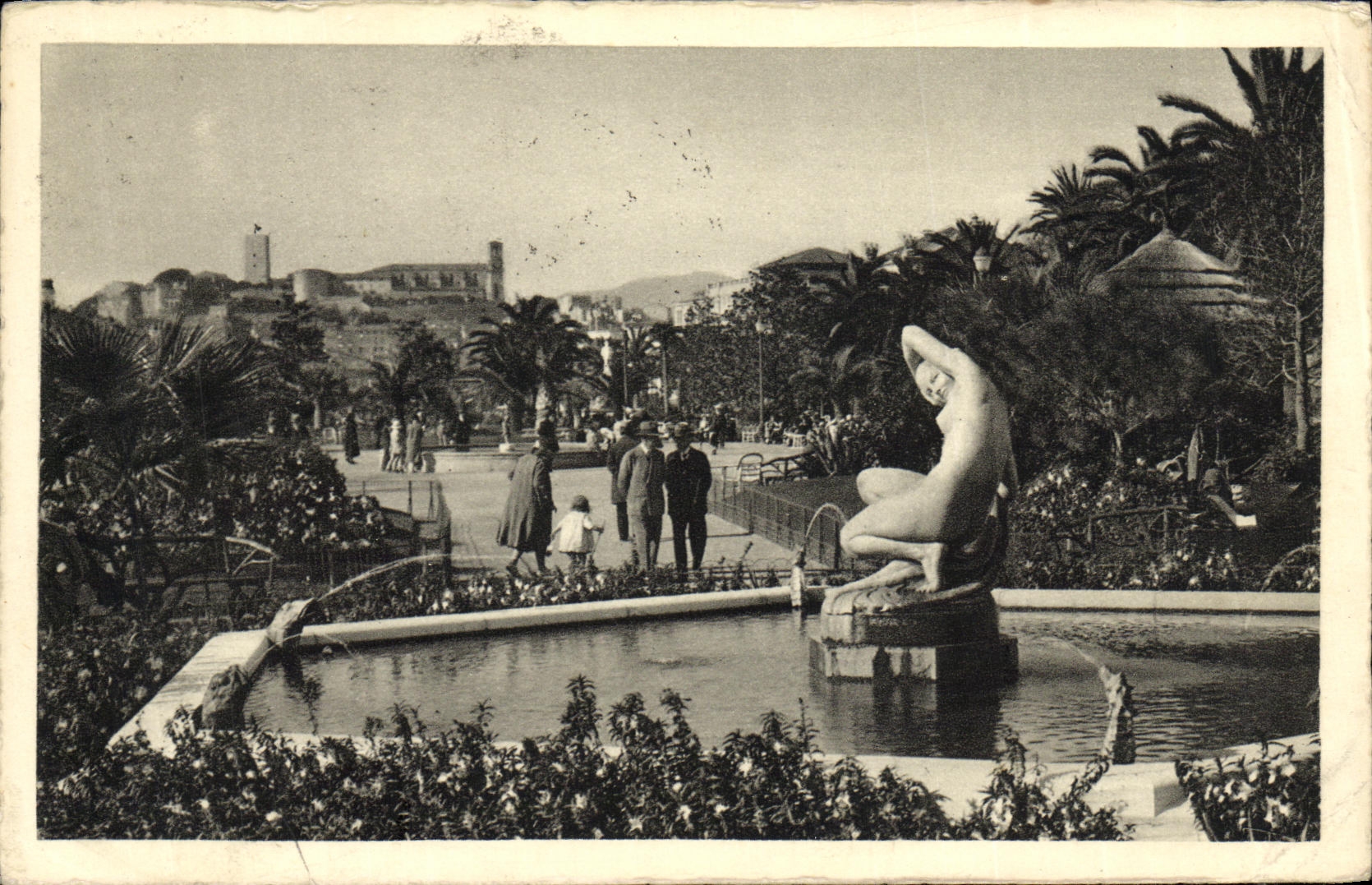 CPA Cannes La Croisette Les Nouveaux Jardins la Fontaine Bouraine