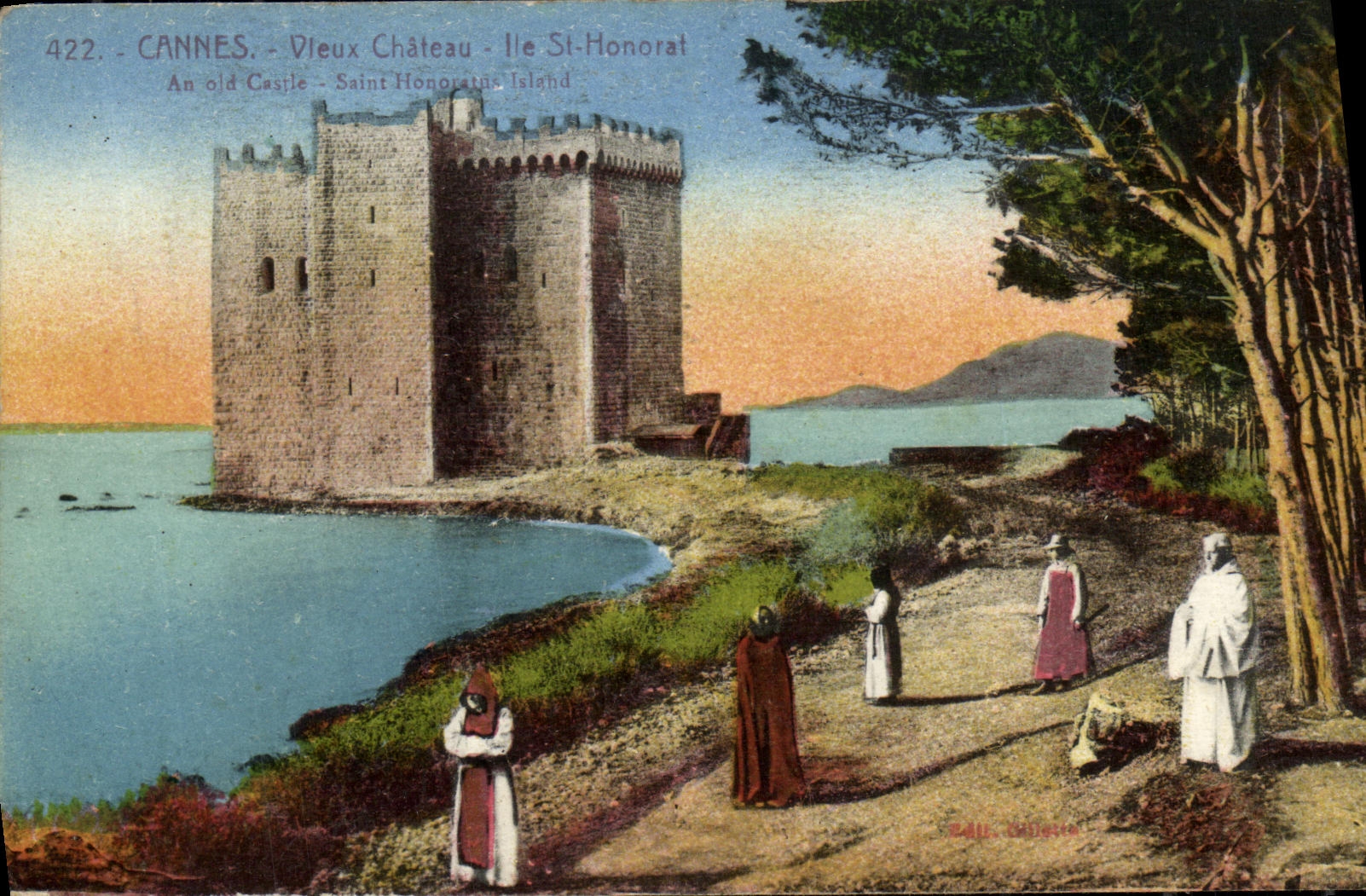 CPA Cannes Vieux Chateau Ile Saint Honoral