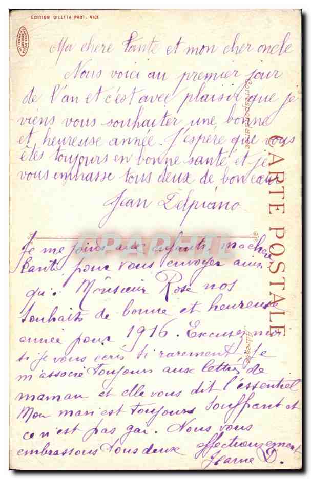 CPA Cannes Ile de Lerins Chateau Saint Honorat — Verso