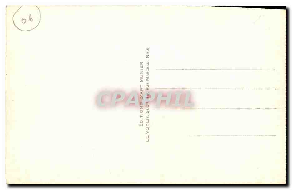 CPA Cannes La Croisette et le Suquet — Verso