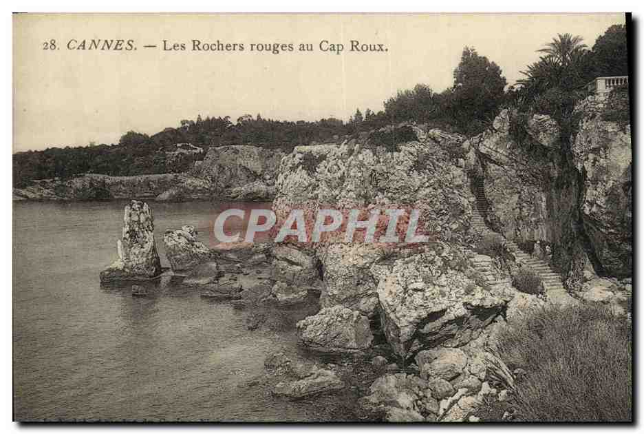 CPA Cannes Les Rochers Rouges au Cap Roux