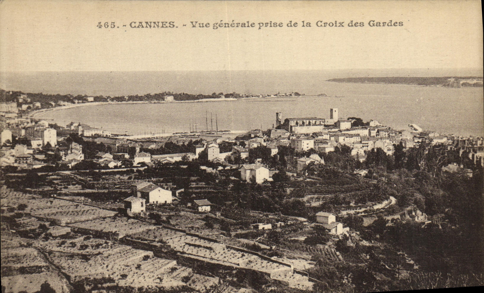 CPA Cannes Vue Generale Prise de la Croix des Gardes