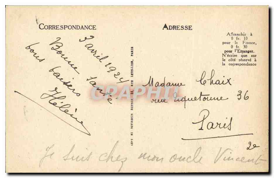 CPA Cannes Une Allee Fleurie a La Californie — Rückseite