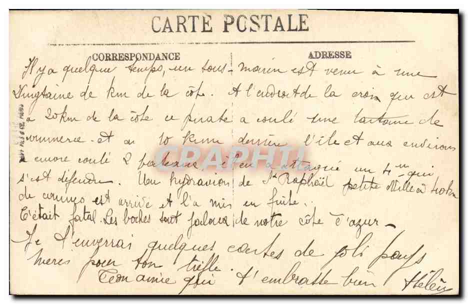 CPA Cannes Vue Generale et les Iles de Lerins — Rückseite