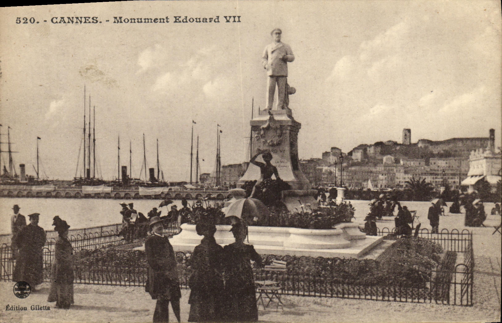 CPA Cannes Monument Edouard VII