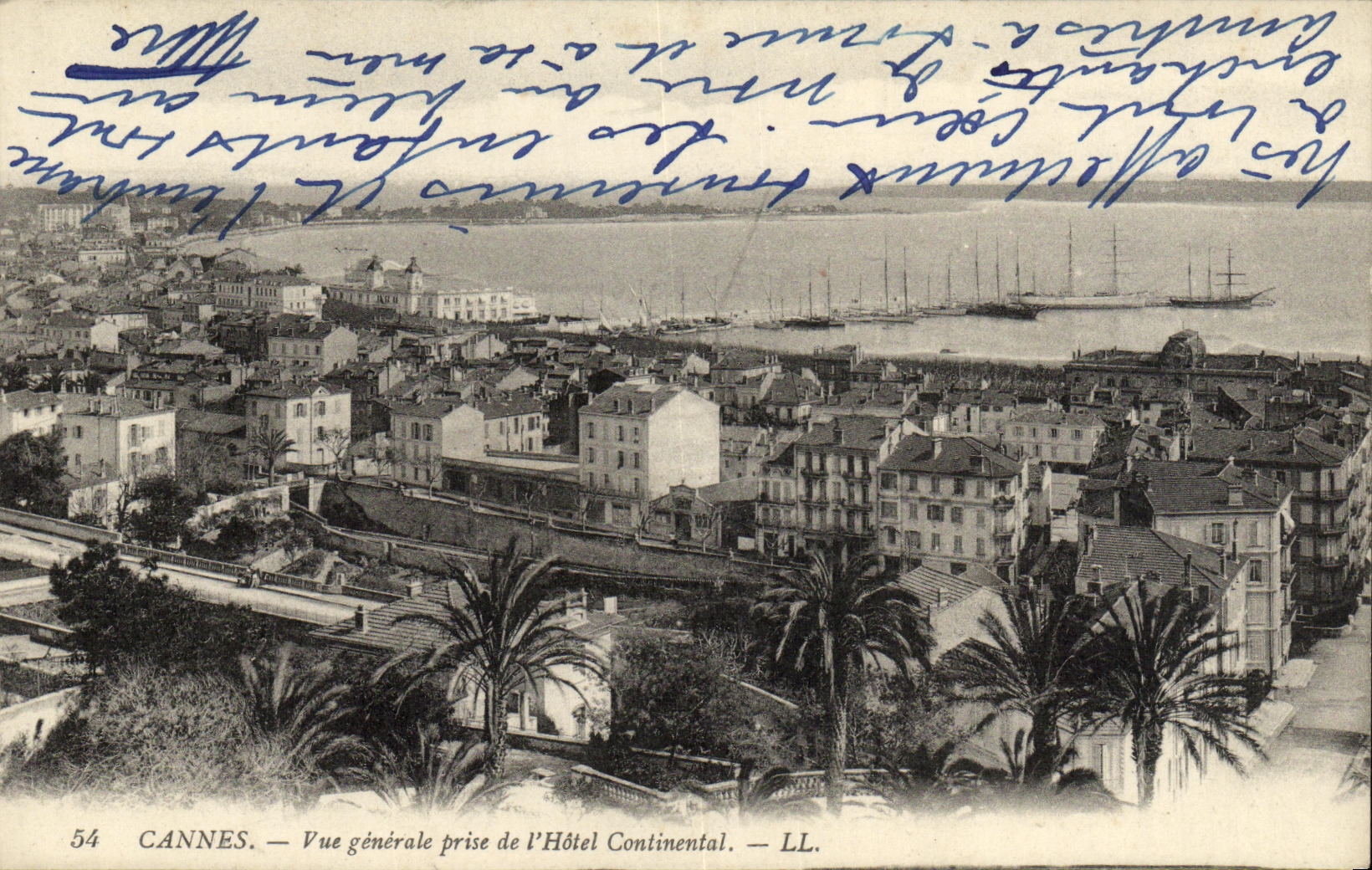 CANNES — Vue générale prise de l'Hôtel Continental — LL. — n° 54