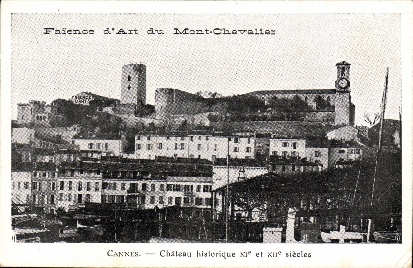 CPA Cannes Chateau Historique Faience d art