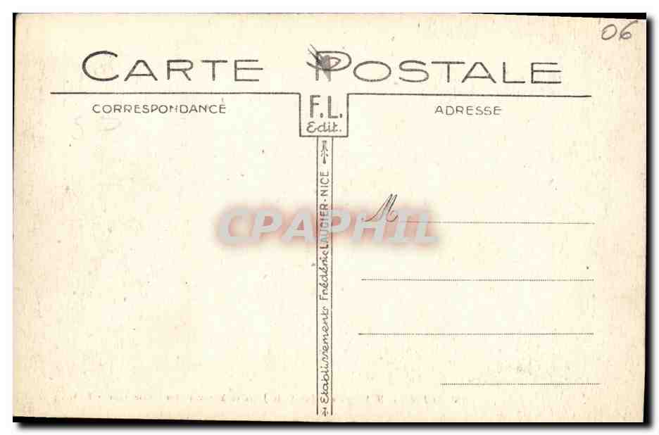 CPA Nice Le Palais de la Jetee vu a Travers les Chamemps — Rückseite