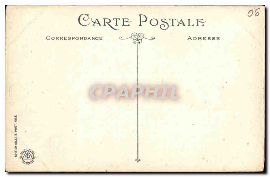 CPA Nice La Grotte Nouveaux Jardins Casino — Rückseite