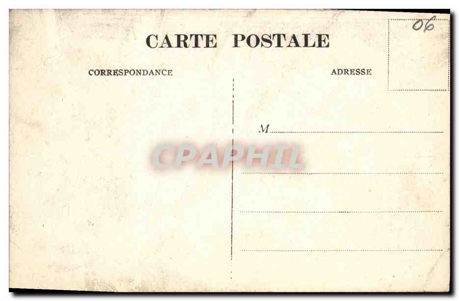 CPA Nice Hotel Ostende Rue Alsace Lorraine Angle de la Victoire Pres la gare PLM — Rückseite