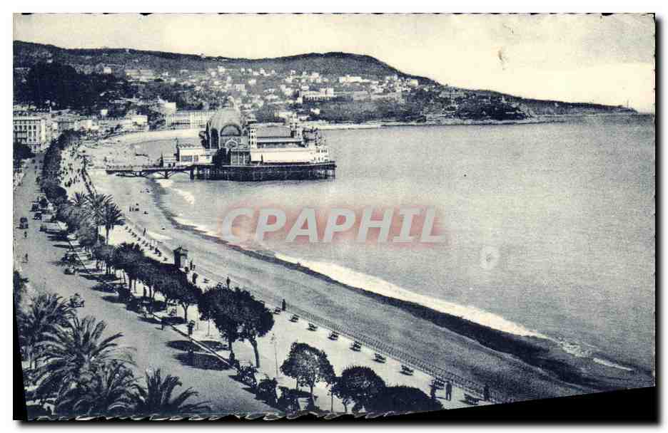 CPA Nice La Promenade des Anglais et le Mont Boron