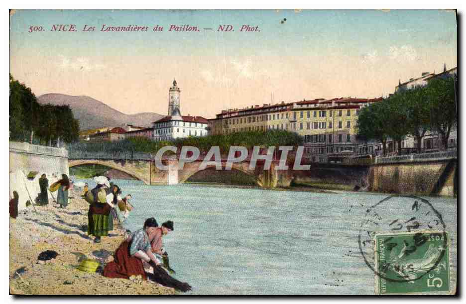 CPA Nice Les Lavandieres du Paillon