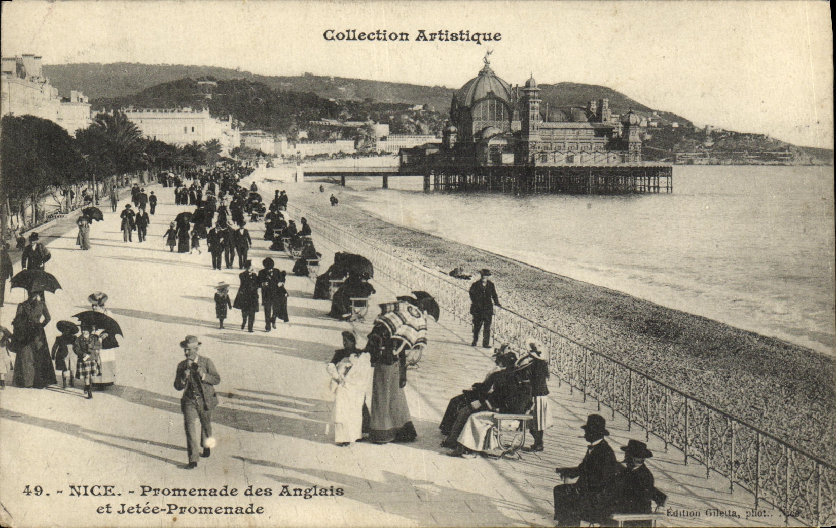 CPA Nice Promenade des Anglais et Jetec Promenade