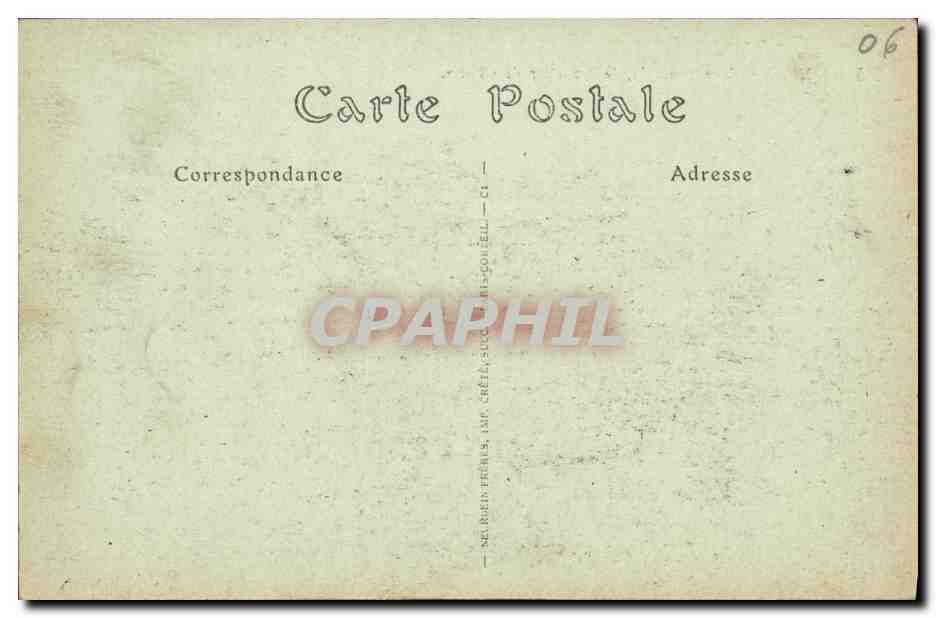 CPA Nice Vue Generale le Quarlier de Cimiez — Verso