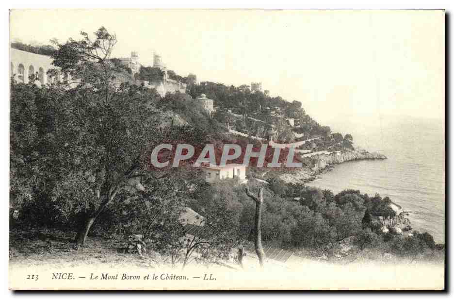 CPA Nice Le Mont Boron et le Chateau