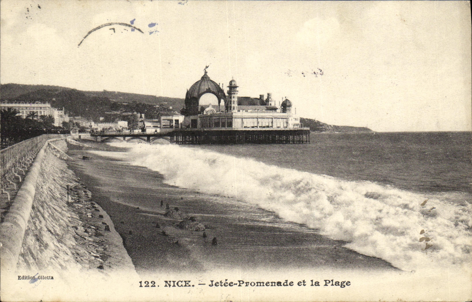 CPA Nice Jetee Promenade et la Plage
