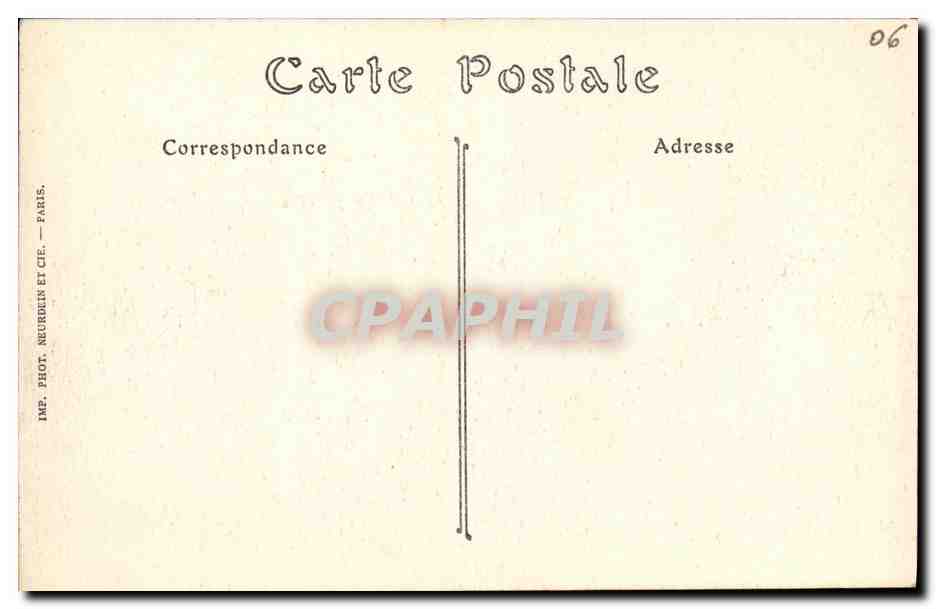 CPA Nice Un Coin du Jardin Public — Rückseite
