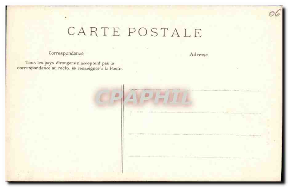 CPA Nice La Jetee Promanade et Promenade Des Anglais — Rückseite
