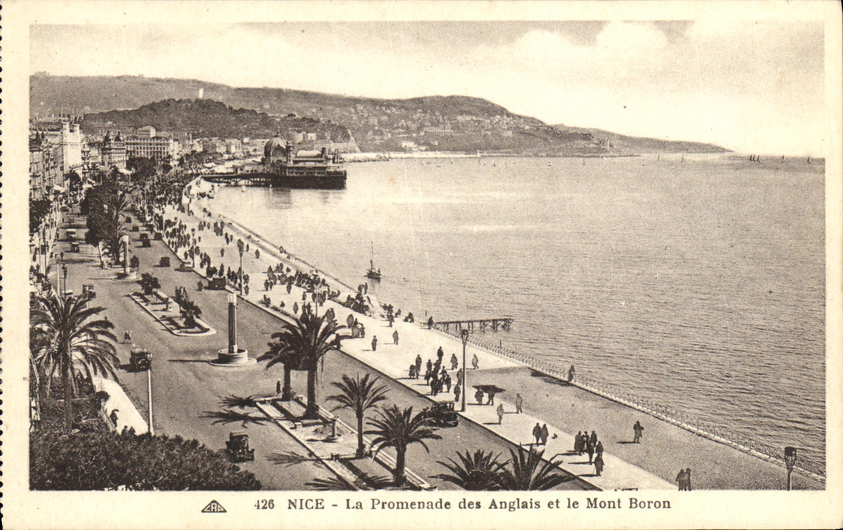 CPA Nice La Promenade des Anglais et le Mont Boron