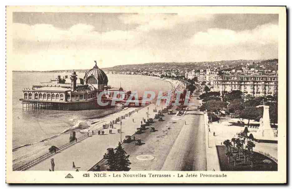 CPA Nice Les Nouvelles Terrasses La Jetee Promenade