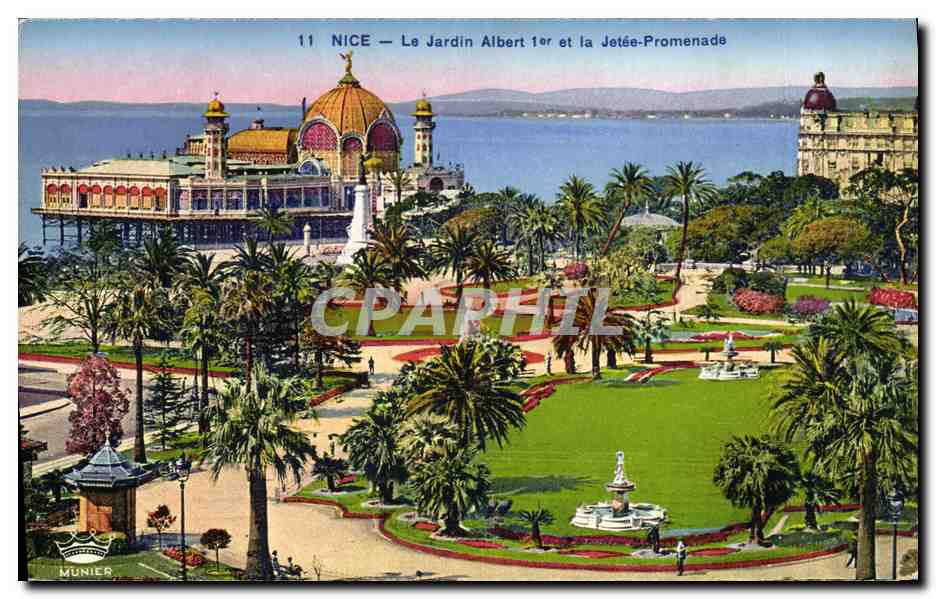 CPA Nice Le Jardin Albert 1er et la Jetee Promenade