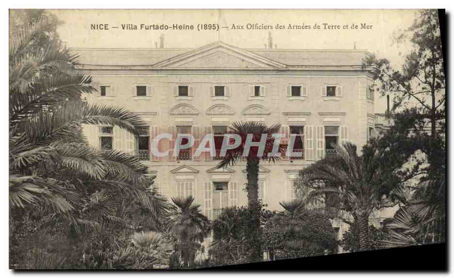 CPA Nice Villa Furtado Heine Aux officiers des armees de terre et de mer Militaria