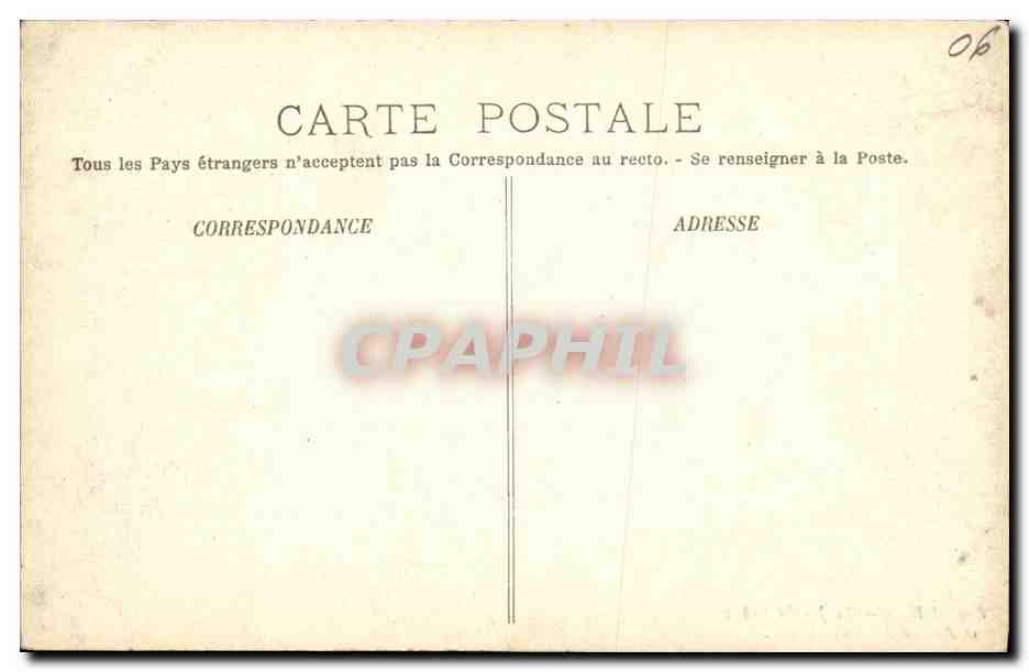 CPA Nice Le Jardin Public et Avenue Massena — Rückseite