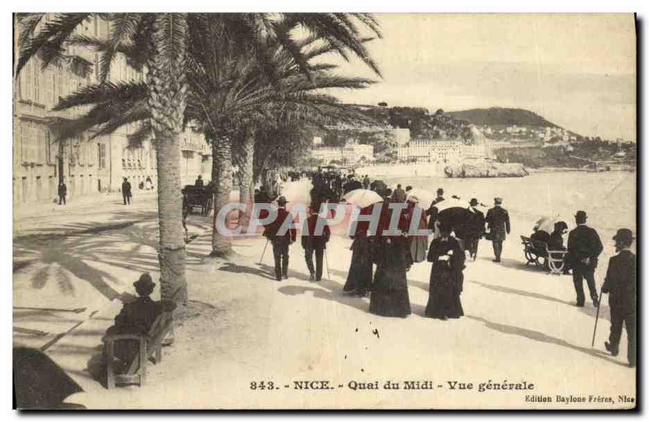 CPA Nice Quai du Midi Vue Generale generale