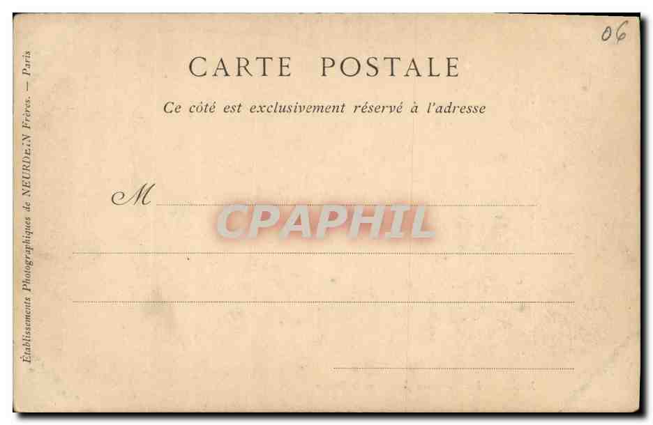 CPA Nice Les Nouveaux Jardins et le Casino — Rückseite