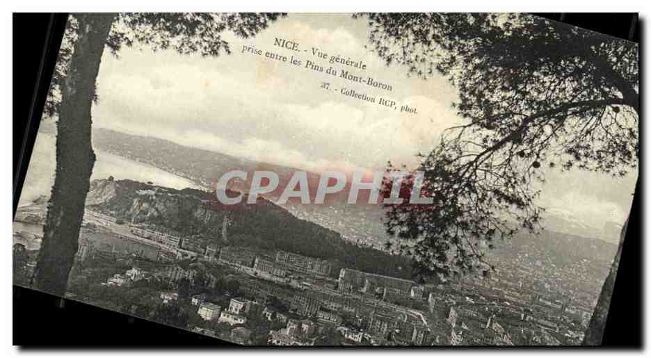 CPA Nice Vue generale Prise entre les Pins du Mont Boron