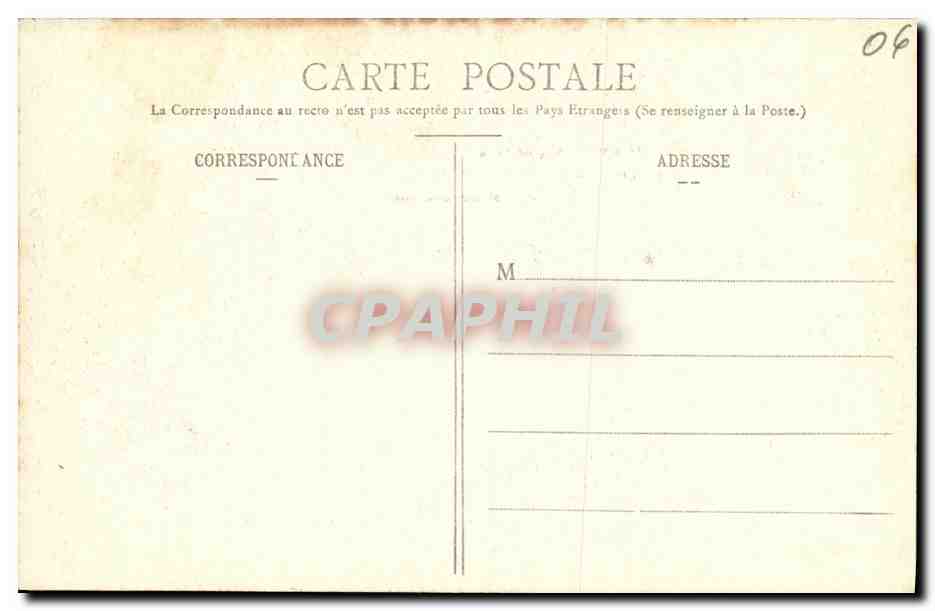 CPA Nice Vue generale Prise entre les Pins du Mont Boron — Verso