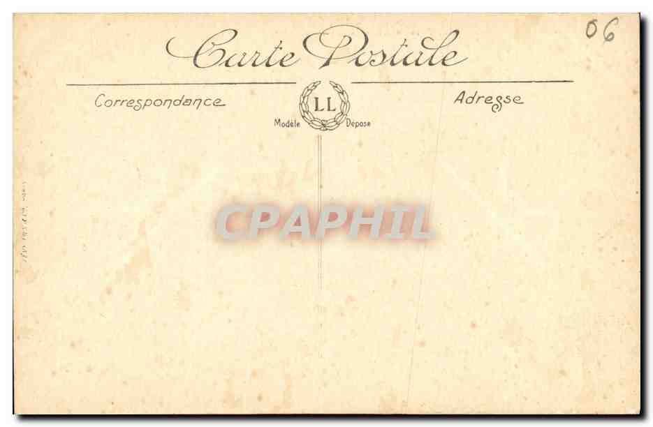 CPA Nice en Italie en aeroplane  — Rückseite