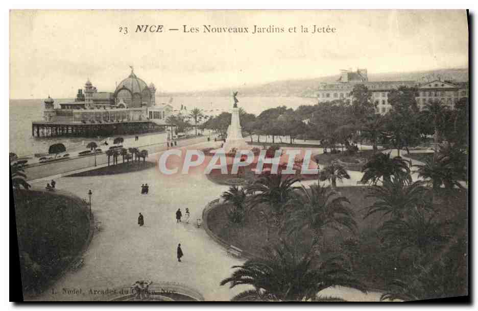 CPA Nice Les Nouveaux Jardins et la Jetee