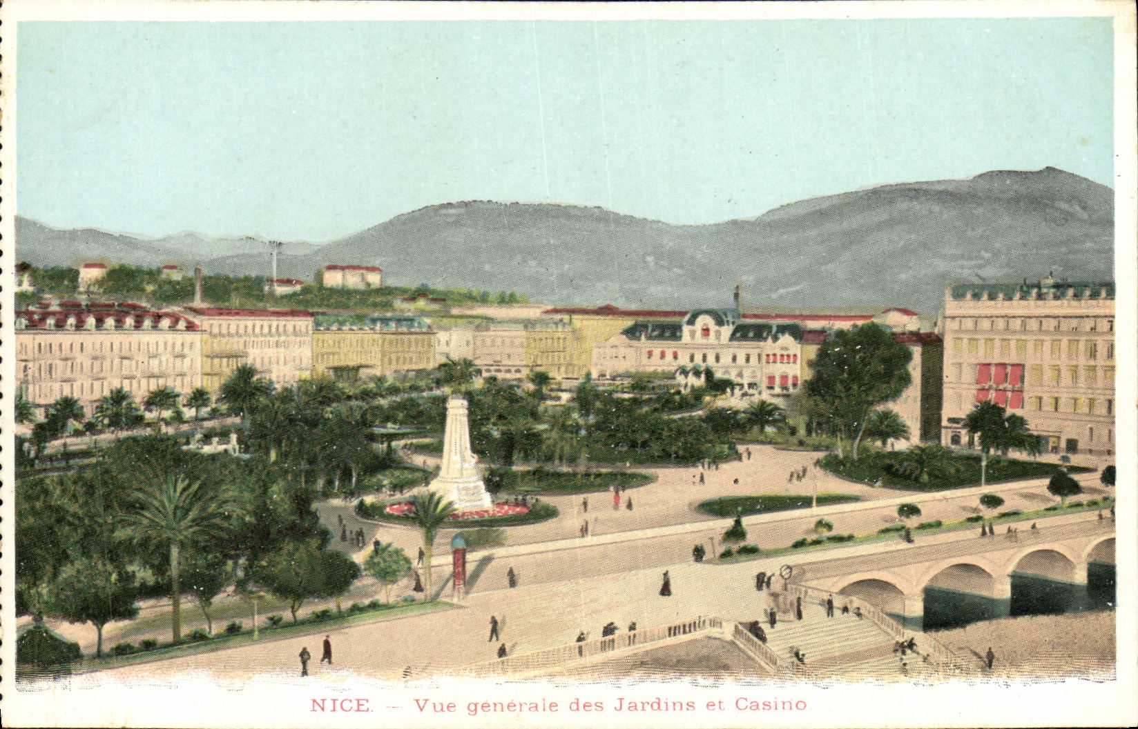 CPA Nice Vue Generale des Jardins et Casino