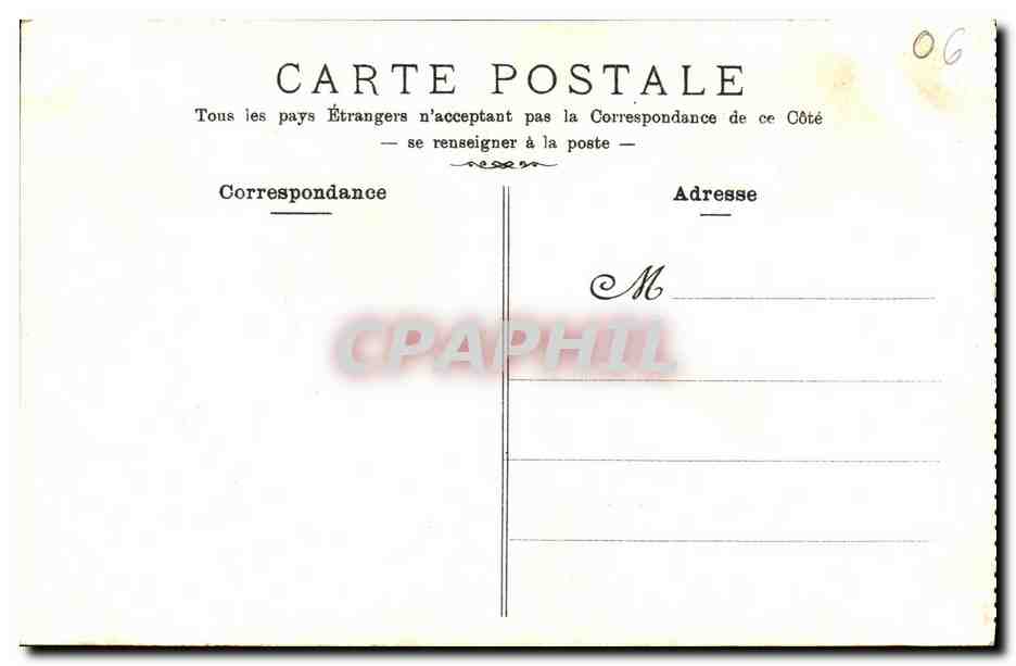 CPA Nice Vue Generale des Jardins et Casino — Verso