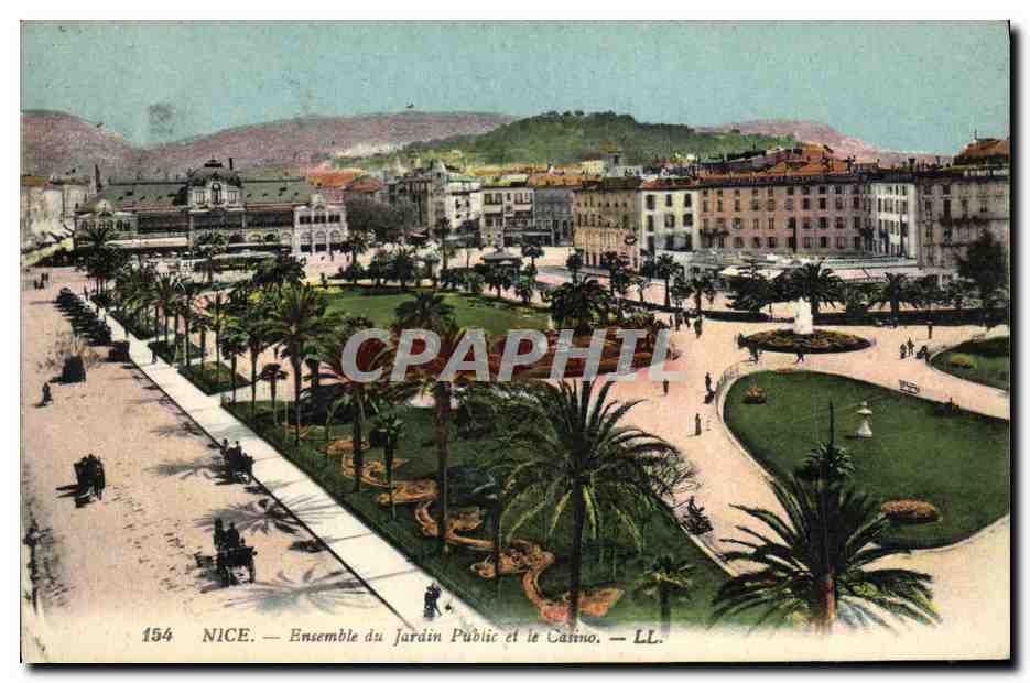CPA Nice Ensemble du Jardin Public et le Casino