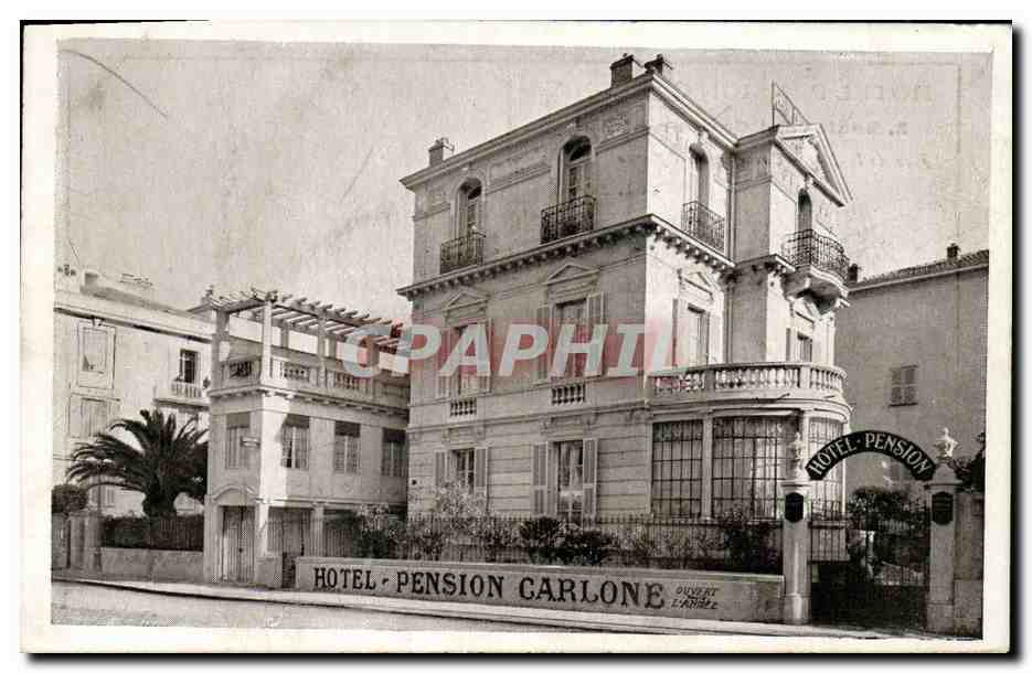 CPA Nice Boulevard Carione Hotel Pension Carlone 