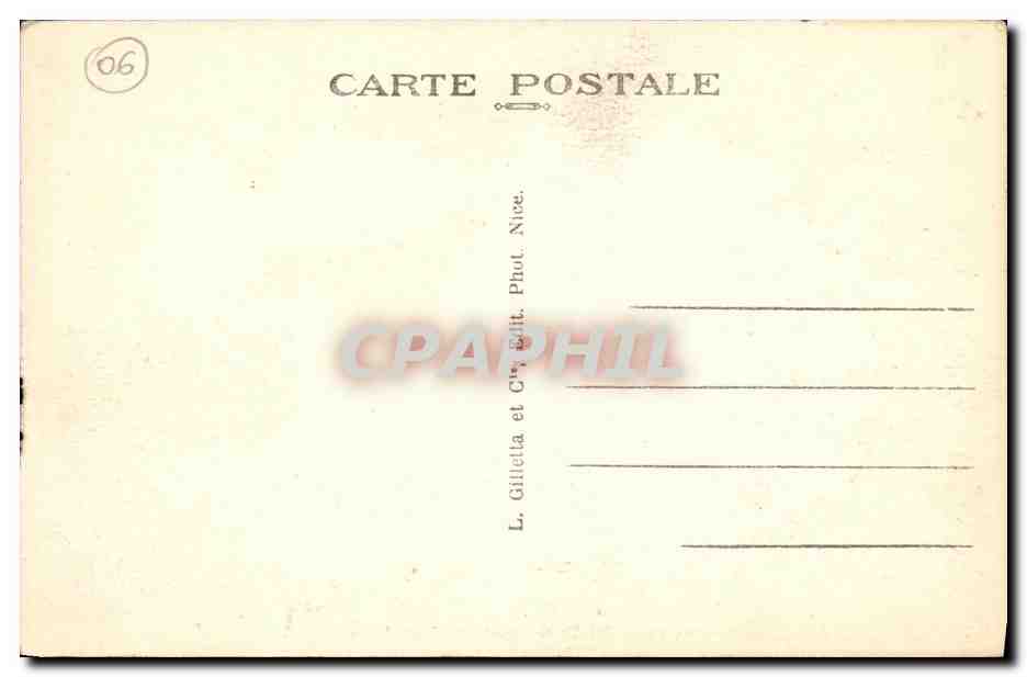 CPA Nice Quai des Etate Unis — Rückseite