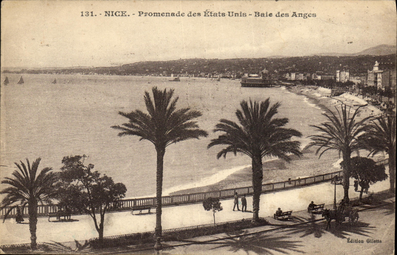 CPA Nice Promenade des Etats Unis Baie des Anges
