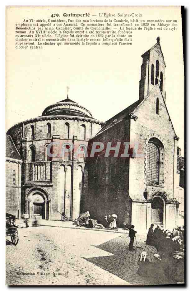 CPA Quimperle Eglise Saint Croix Marche